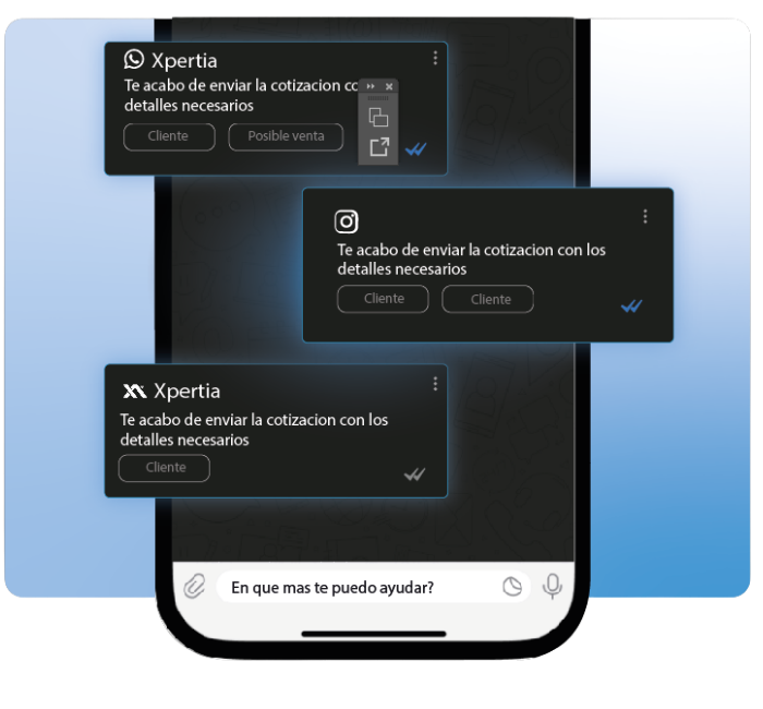Mockup del teléfono con Xpertia